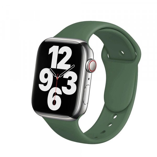 Wholesale Pro Soft Silicone Sport Strap Wristband Replacement for Apple Watch Series 9/8/7/6/5/4/3/2/1/SE - 41MM/40MM/38MM (Green)